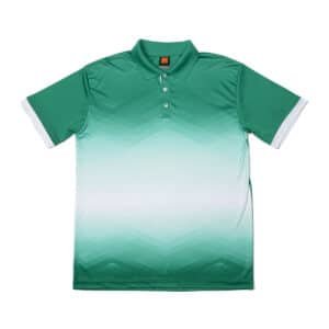 Custom Gradient Sublimation Polo Shirt with Zigzag Fade