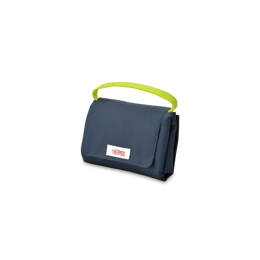 Thermos Foldable Lunch and Shopping Bag Navy and Purple