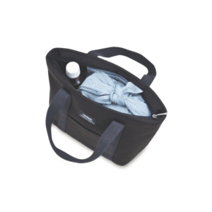 Thermos Insulated Lunch Tote in Ash Blue Beige and Smoke Black