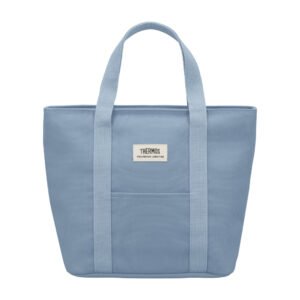 Thermos Insulated Lunch Tote in Ash Blue Beige and Smoke Black