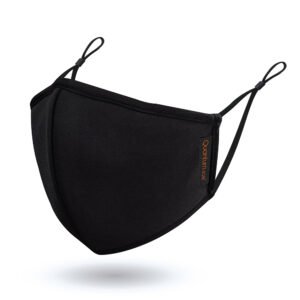 Reusable 3-Ply Antimicrobial Coated Face Mask – Black or Grey