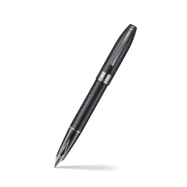 Sheaffer Legacy Chevron Matte Black Fountain Pen – Gunmetal Trim