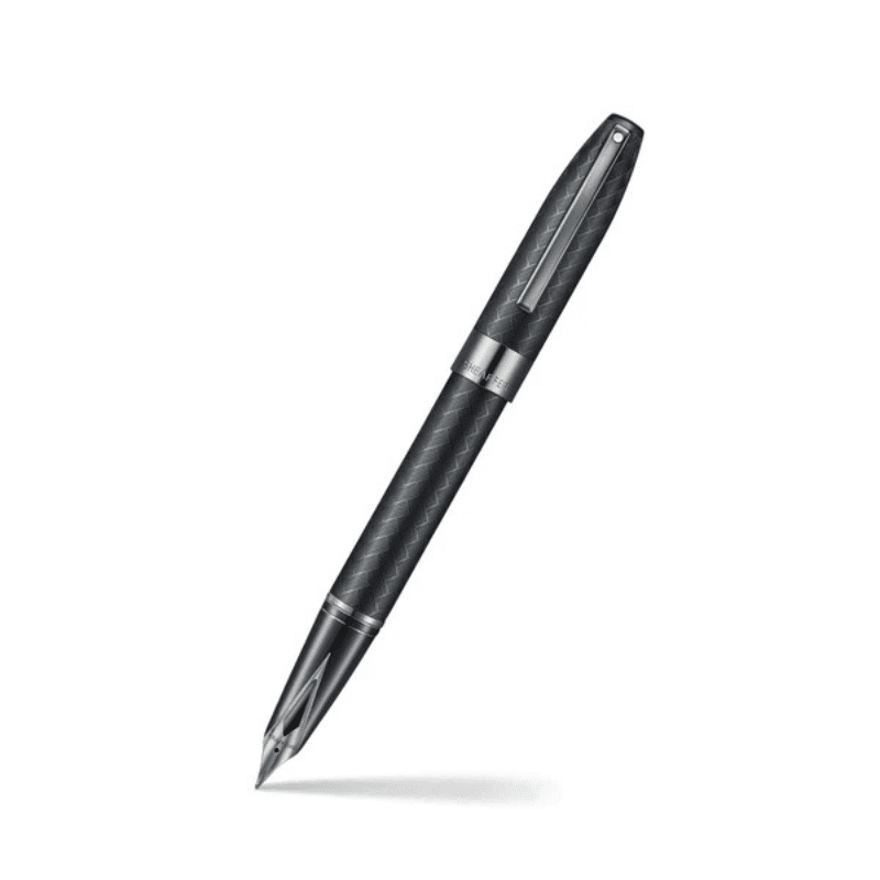 Sheaffer Legacy Chevron Matte Black Fountain Pen – Gunmetal Trim