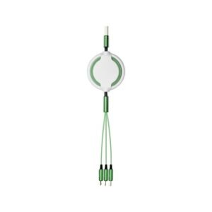 Custom 3-in-1 Retractable Charging Cable with Logo