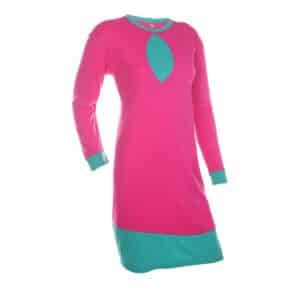 Custom Muslimah Long Sleeve Tee with Contrast Neckline & Hem