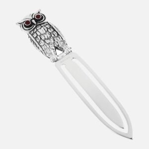 Owl Sterling Silver Bookmark