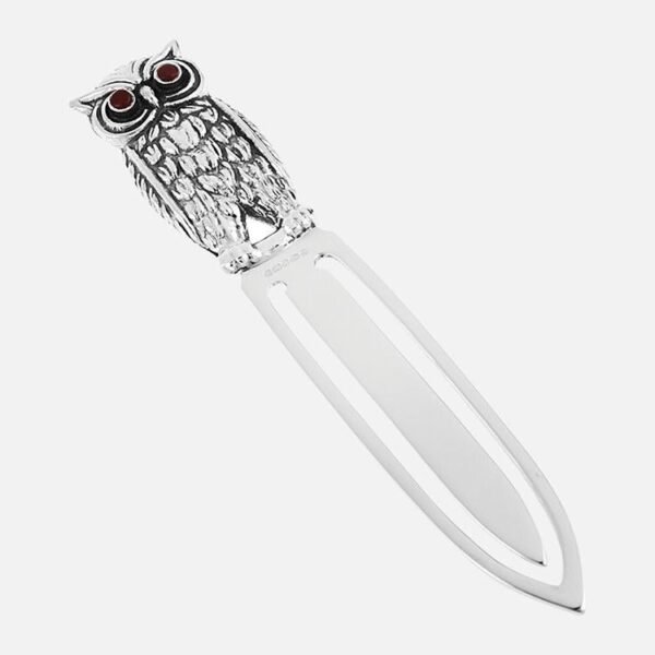 Owl Sterling Silver Bookmark
