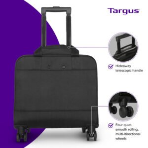 Targus Transit 4-Wheel Rolling Laptop Case – 16in