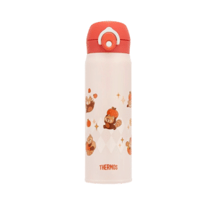Thermos Push-Button Flask with Lucky Bear Print
