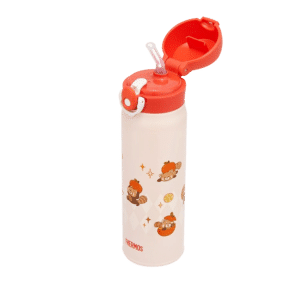 Thermos Push-Button Flask with Lucky Bear Print