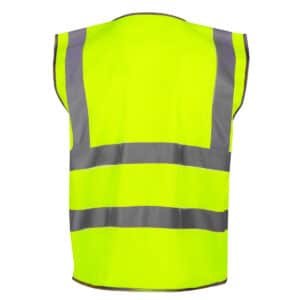 Custom Safety Vest with Reflective Tape & Pockets – Hi-Vis