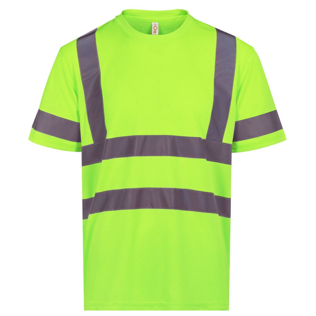 Custom Hi-Vis Safety T-Shirt with Reflective Tape – Quick Dry