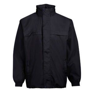 Custom Windbreaker Jacket with Hidden Hood – Full Zip 125GSM