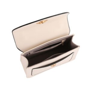 PU Leather Chain Sling Bag – Black or Natural