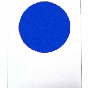 Plate Plaque with Blue Circle Design