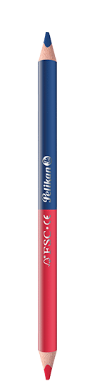 Pelikan Thick Triangular Red and Blue Pencil