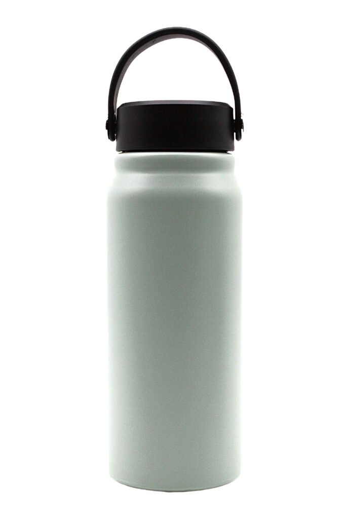 Wide Mouth Vacuum Bottle with Handle Lid – Mint